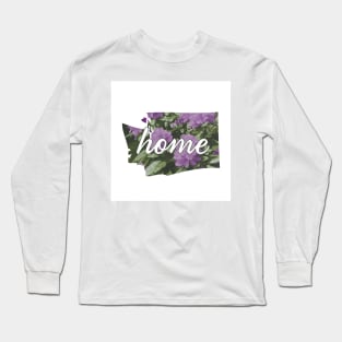 Washington State Rhododendron Home Long Sleeve T-Shirt